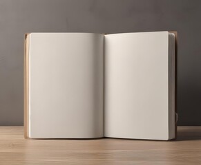 Blank photo album pages, open vertical display  Ideal for design mockups ,  vertical mockup,  photo organizer,  album mockup
