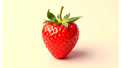 strawberry on white