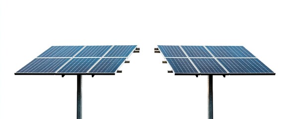 Solar Panels Mounted on Stand