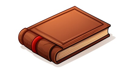 Closed Book Cartoon Vector Symbol Icon Design - Beautiful Illustration for Various Projects