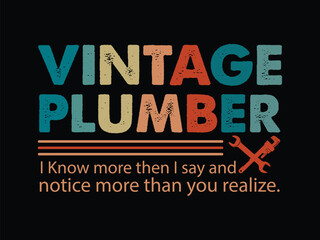 Vintage Plumber