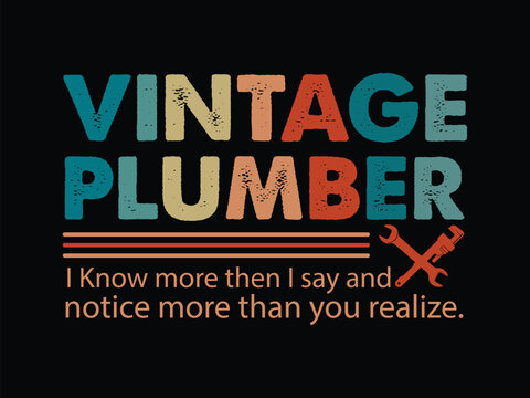 Vintage Plumber