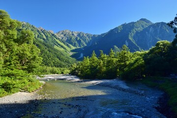 信州 上高地の夏景色