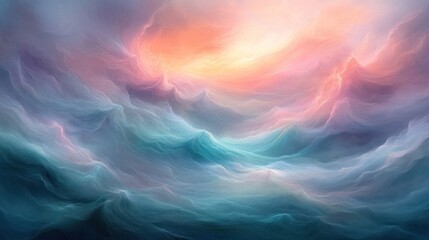 Obraz premium Abstract ethereal landscape