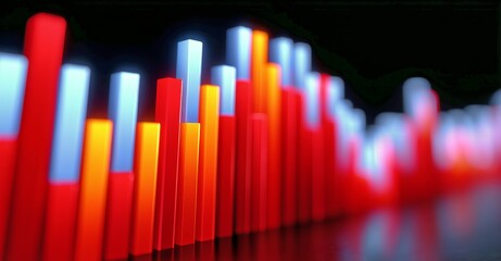 Obraz premium Colorful Light Patterns Create an Abstract Visual Experience in a Dark Setting Showcasing Vibrant Hues