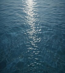 Still, blue water surface with delicate ripples, showing fine textural detail  Peaceful atmosphere ,  landscape,  sea, water