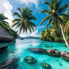 tropical paradise island