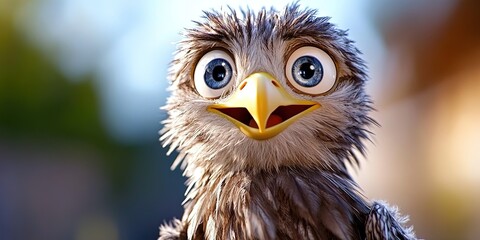 Obraz premium happy eagle smiling 