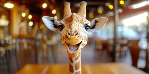  happy smiling giraffe  © Steph