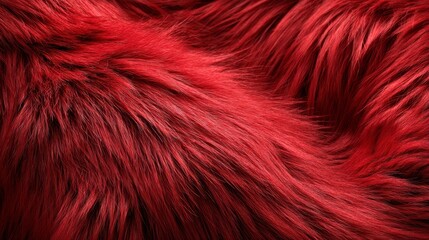 Fototapeta premium Red fur texture