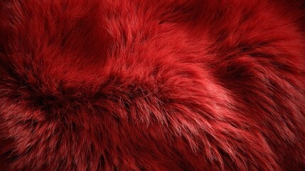 Naklejka premium Red fur texture
