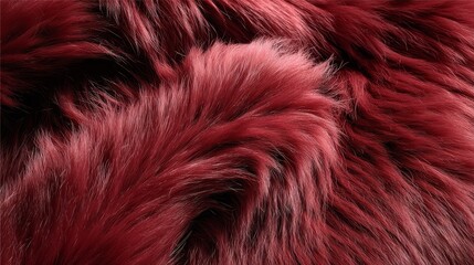 Naklejka premium Red fur texture