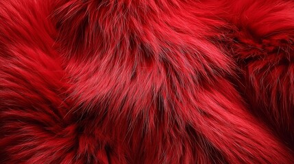 Fototapeta premium Red fur texture