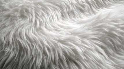 Fototapeta premium Soft white fur texture