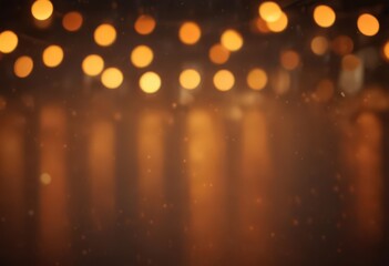 Blurred orange lights, creating a vibrant and warm bokeh effect,  illumination,  celebration,  art