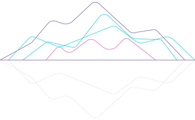 vector illustration of a mountain landscape