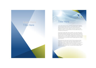 Fototapeta premium vector simple folder brochure template