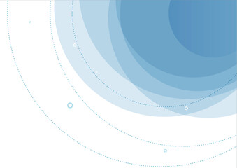 abstract blue circles and orbit background