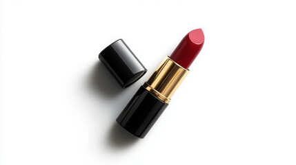 Obraz premium Stroke of Beautiful Lipstick Isolated on White