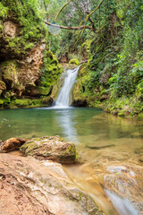 waterfall cascada agua landscape paisaje natural trekking