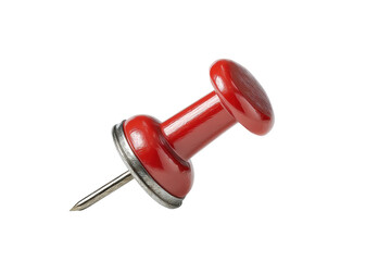 PNG Red push pin on black background isolated