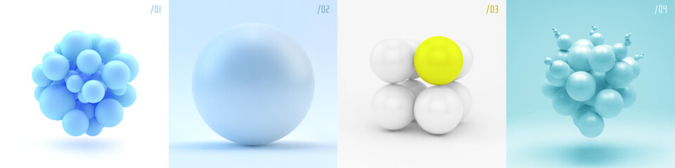 3D cube made of small balls. A structure similar to a molecule. Modelling of nanoparticles. Sphere. Concepts of chemical investigation. A group of atoms. Vector for brochure, presentation or flyer.