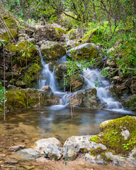 waterfall cascada agua landscape paisaje natural trekking