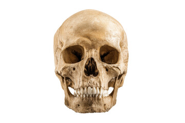 PNG Human skull on black background with detailed bone structure
