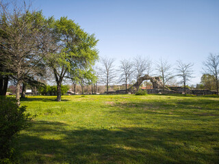 Roman fortifications in town of Hisarya,  Bulgaria