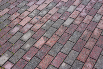 Pavement brickwork in Tokyo Japan
