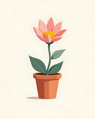 Tiny Flower in Pot