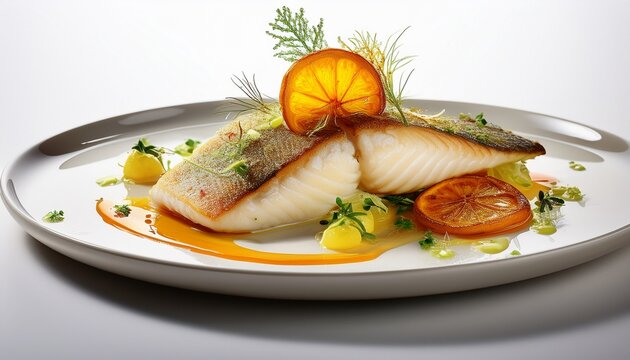 Gebratener Wolfsbarsch mit Fenchel und Orangen-Reduktion