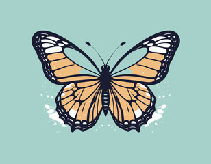 Butterflies t shirt design, vector graphic, typographic poster or tshirts street wear and Urban style