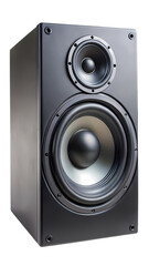 High Fidelity Audio Speaker with Two Drivers and Black Finish for Music Listening