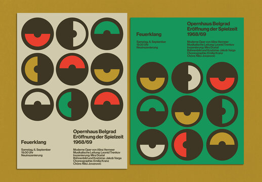 Mid-Century Modern Poster Layout