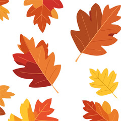 Beautiful watercolor autumn leaves collection with vibrant shades of orange, red, and yellow. Perfect for seasonal designs, invitations, artistic projects celebrating beauty of fall. Dry leaves set