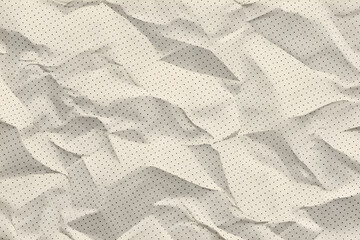 Crumpled paper texture polka dot background design