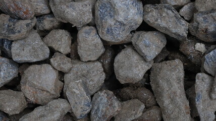 Pile of Small Gray Stones and Pebbles Texture Background for Natural and Minimalist Styles