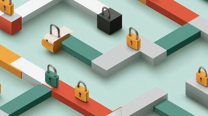 Abstract geometric pattern background