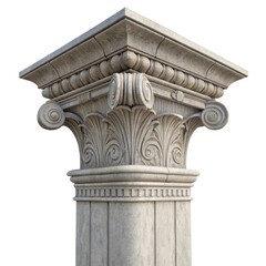 Obraz premium roman column isolated on white