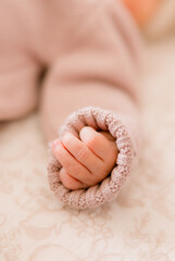 hand of a newborn baby