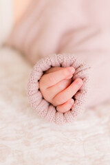 hand of a newborn baby