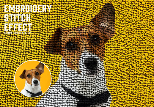 Embroidery Stitch Effect