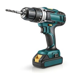 electric drill isolated on white background