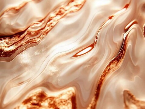 Rose Gold Marble Texture Background.