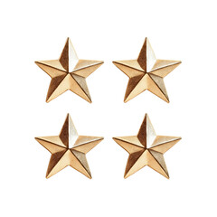 Obraz premium Four Gold Stars Award, Achievement, and Excellence Symbol