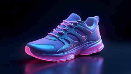 Purple Running Shoe