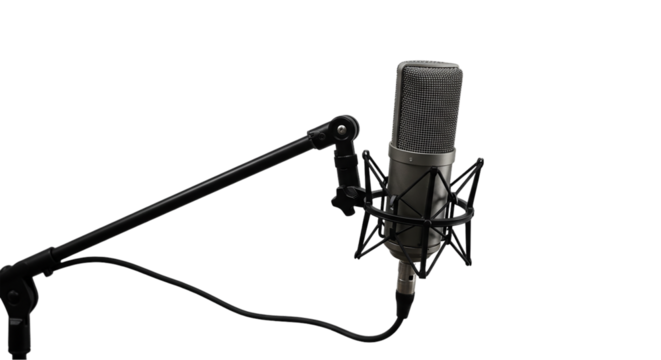High-Quality Studio Microphone: Recording, Audio, Broadcast, Podcast Equipment