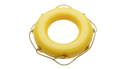 Yellow Life Ring: Safety Equipment Image - High-Resolution Download
