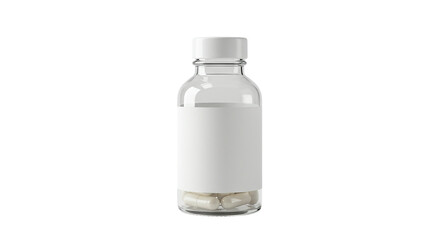 Blank Plastic Bottle: White Label, Small Capacity, Pill Bottle